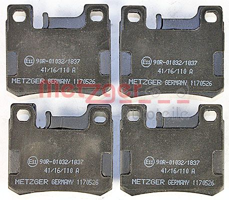 METZGER 1170526 Bremsbelagsatz, Scheibenbremse